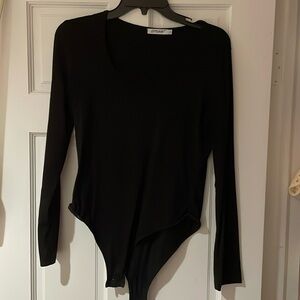 Black long sleeve bodysuit in size large